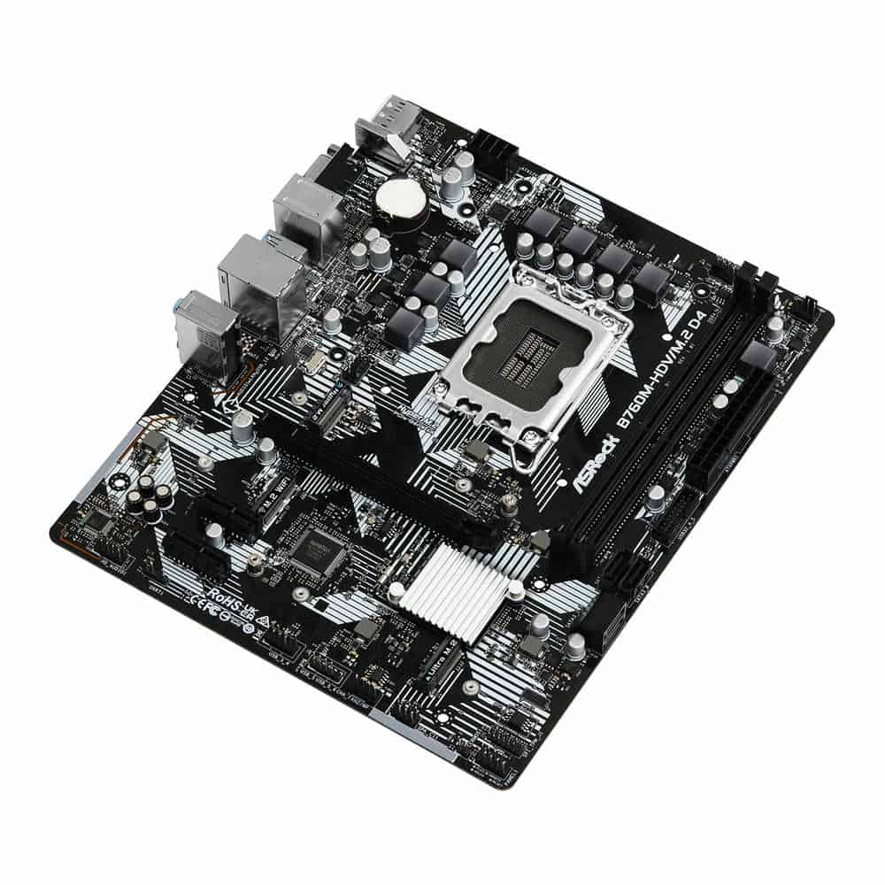 (image for) ASRock Intel B760M-HDV/M.2 D4 Micro-ATX Motherboard